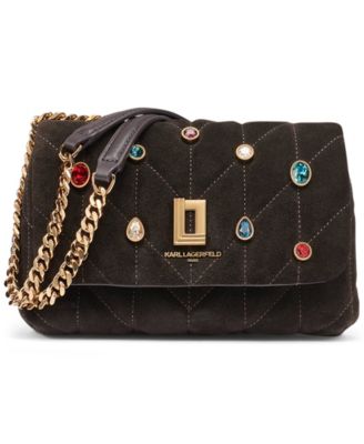 KARL LAGERFELD PARIS Lafayette Quilted Small Crossbody Handbag