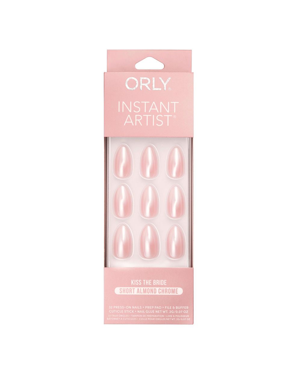 Набор накладных ногтей ORLY Kiss The Bride Chrome Instant Artist Short Almond