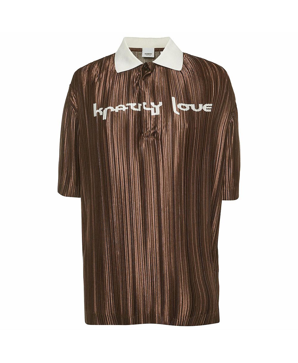 Б/у женская блузка Burberry Krazy Love Plisse Satin Polo