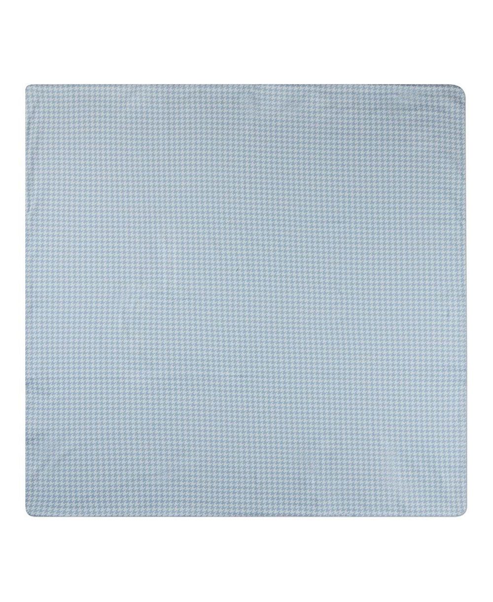 MeMoi Baby Boys Houndstooth-Printed Double-Sided 100% Cotton Snuggle Blanket