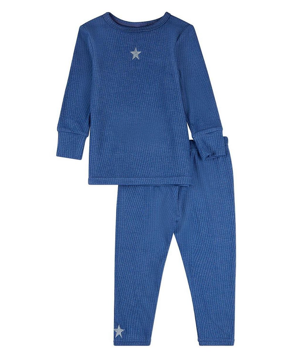 Комплект MeMoi Baby Girls Star Embroidered Textured 2 Piece Lounge