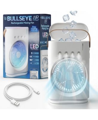Портативный беспроводной мистинг-вентилятор Bell + Howell Bullseye Air с LED Light