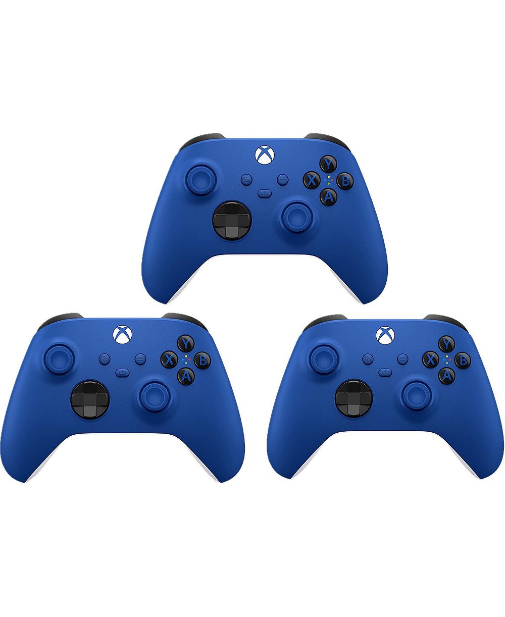 Microsoft Xbox Wireless Controller - Shock 3 Pack Bundle