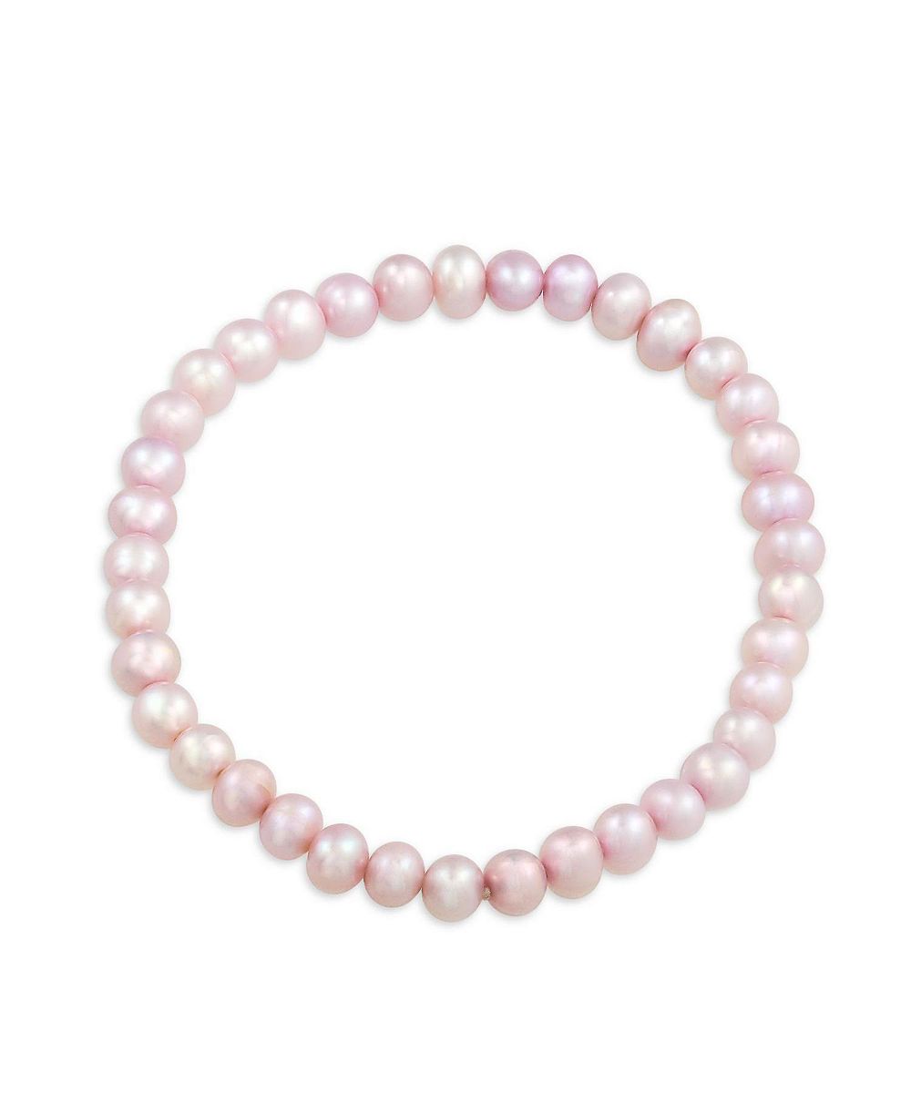 Bling Jewelry Pearl Pink Stretch Bracelet