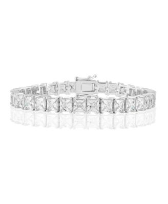 Simona Elegant 7mm 4-Prong Square CZ Tennis Bracelet