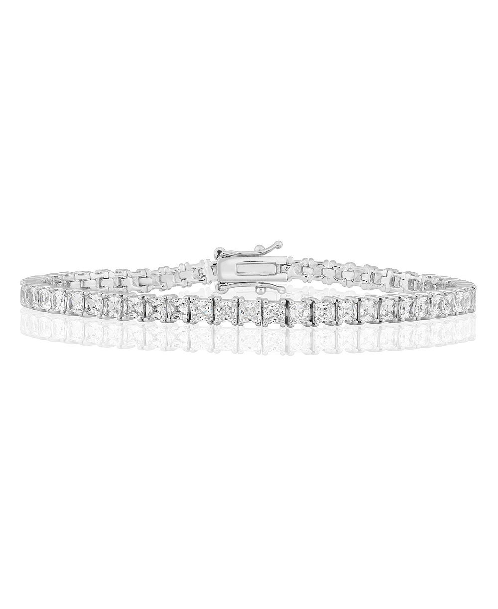 Simona Elegant 4mm Square CZ Tennis Bracelet