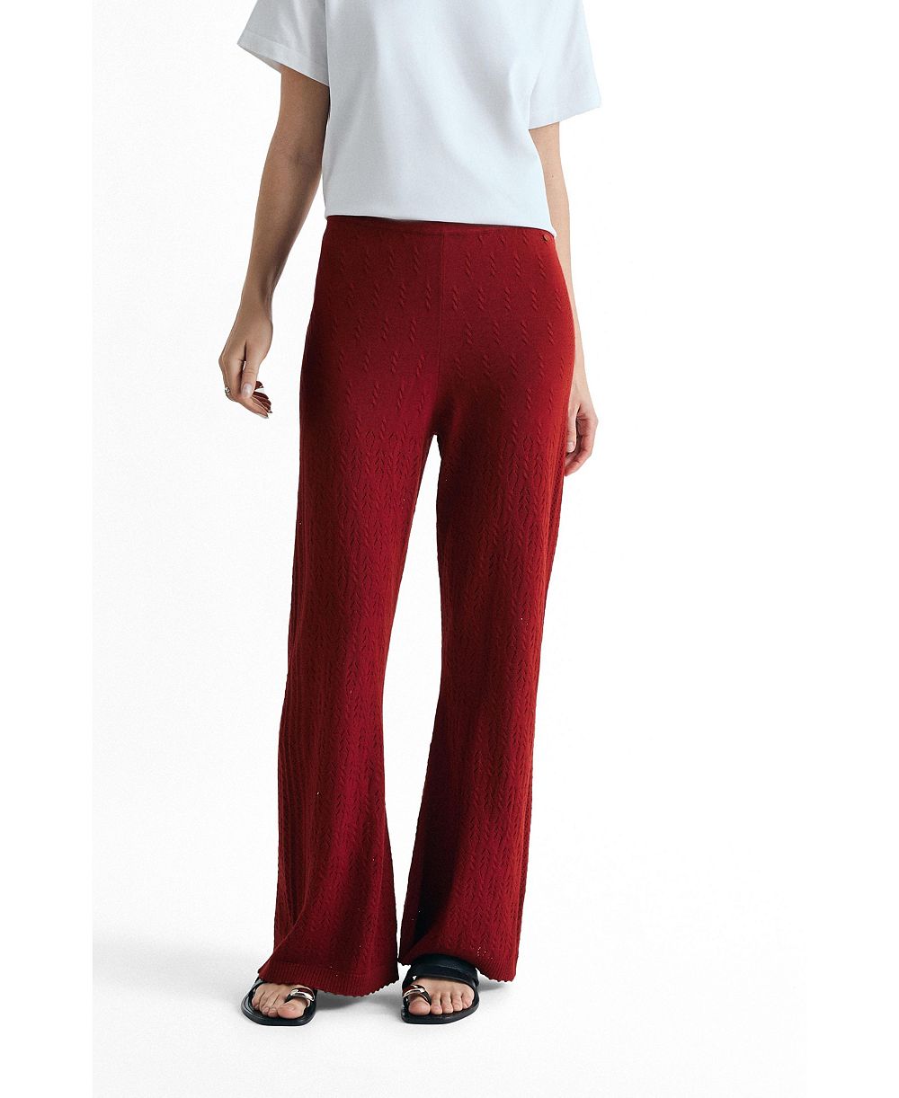Scalpers Women's Set Pointelle Knit Pant