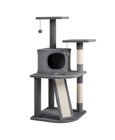 COZITO 44 inch Tall Kitten Tower with Condo and 2 Plush Perches