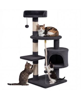 COZITO 36 inch Tall Kitten Tower with Condo and Plush Perch