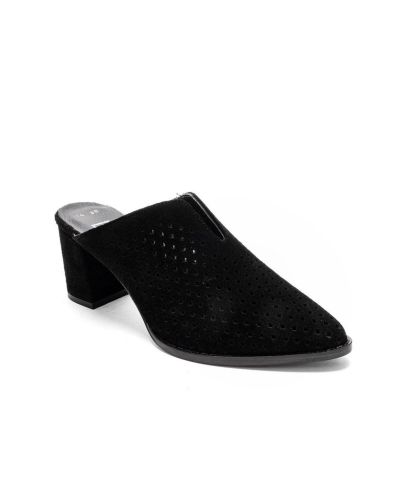 Forever & Always Shoes Женские мюли на блочном каблуке из кожи, модель Toen