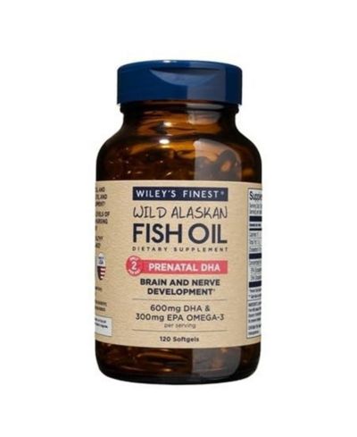 Wiley's Finest Prenatal DHA Omega-3 для беременности и кормления - 120 мягких капсул