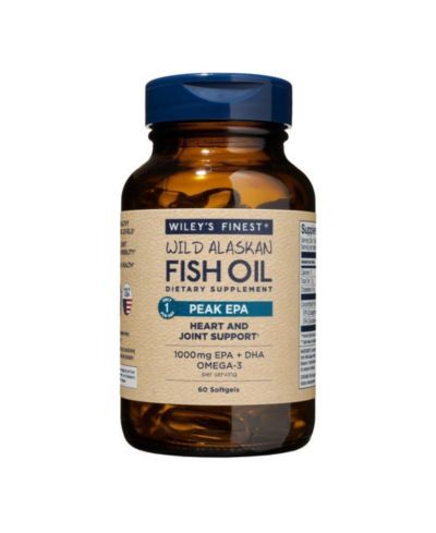 Рыбий жир Wiley's Finest Wild Alaskan Fish Oil Peak EPA - Omega-3 1000mg 60 мягких капсул