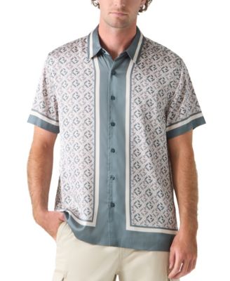 GUESS Мужская рубашка с тканым логотипом Woven Logo