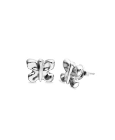 UNOde50 18k Gold Plated Metal Alloy Butterfly Earrings