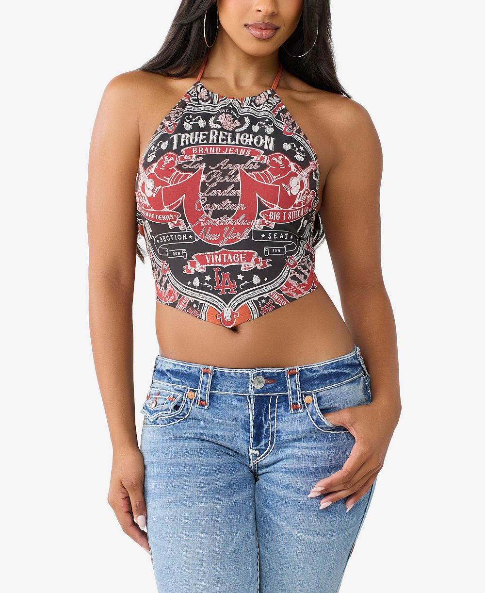 Женский топ True Religion Buddha Scarf Halter-Neck
