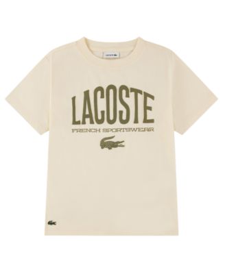 Lacoste мужская футболка с коротким рукавом и принтом для мальчиков 10-16