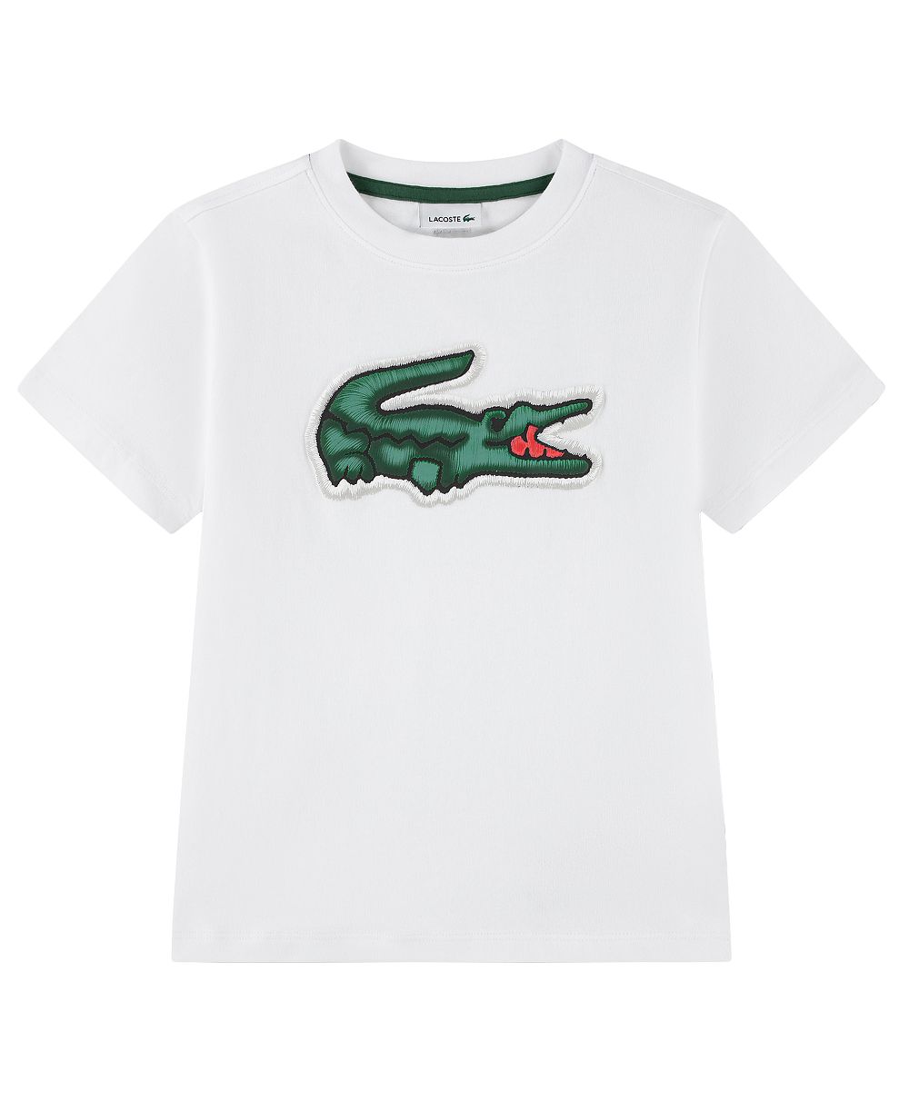 Lacoste Boys' 10-16 Short-Sleeve Logo Patch T-Shirt