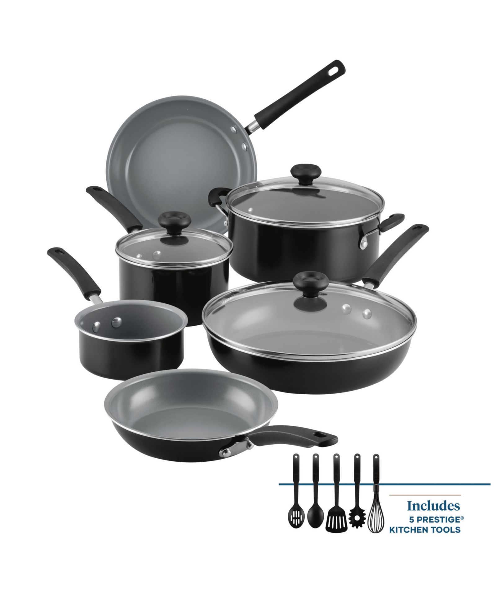Набор кухонной посуды Farware Easy Clean Pro Ceramic Nonstick, 14 предметов