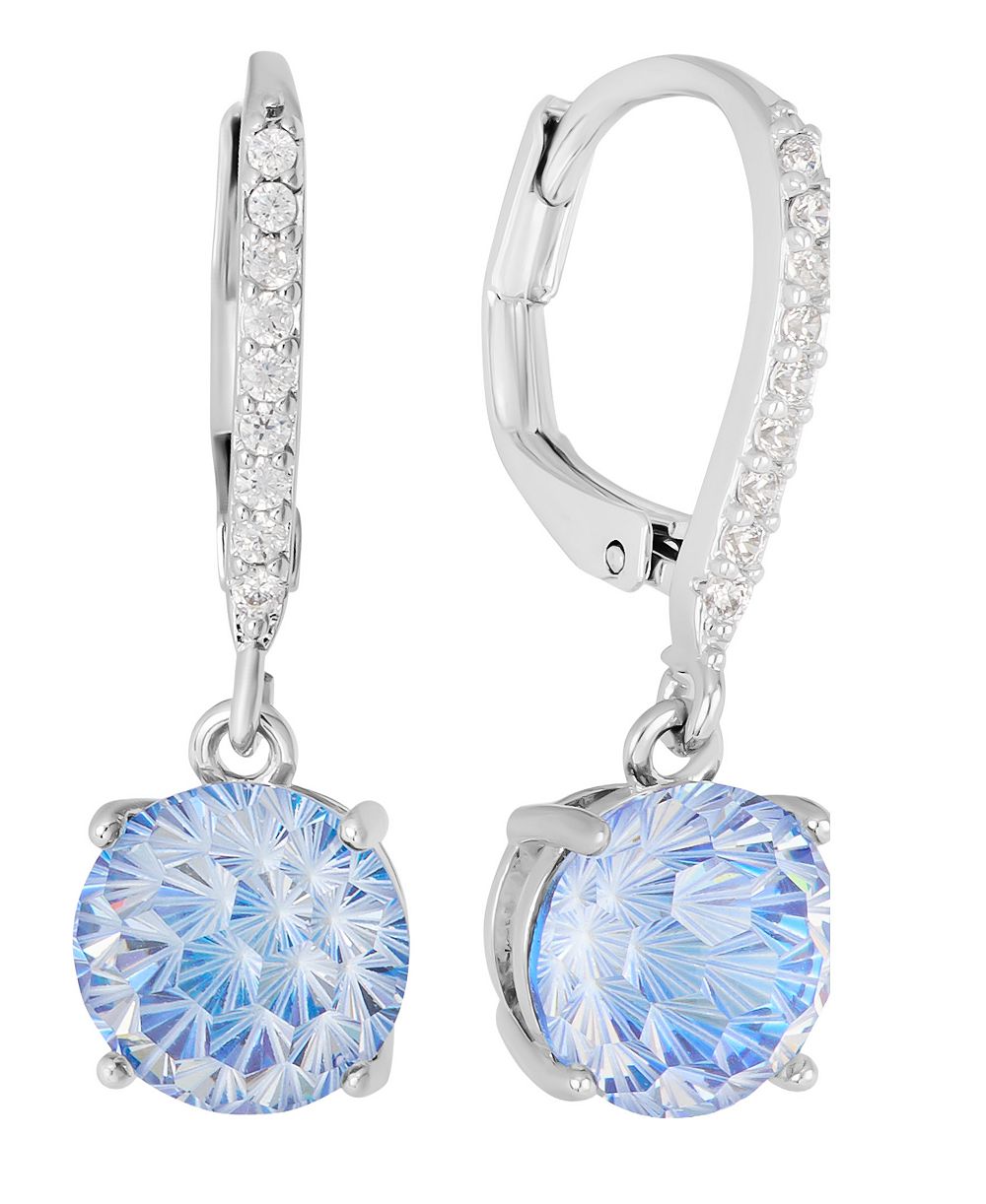 Macy's серьги-подвески из стерлингового серебра Starlight с кубическим цирконием