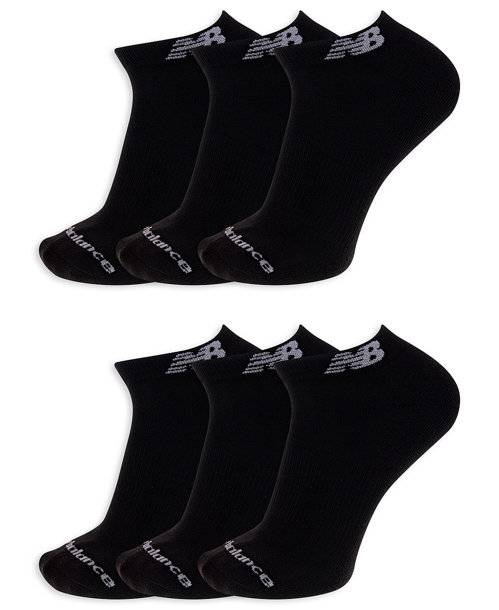 New Balance Men's Arch Support Low-Cut Socks, 6-Pack