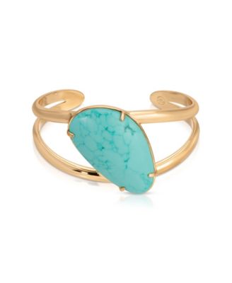 ETTIKA Gold-Plated Desert Tide Cuff Bracelet