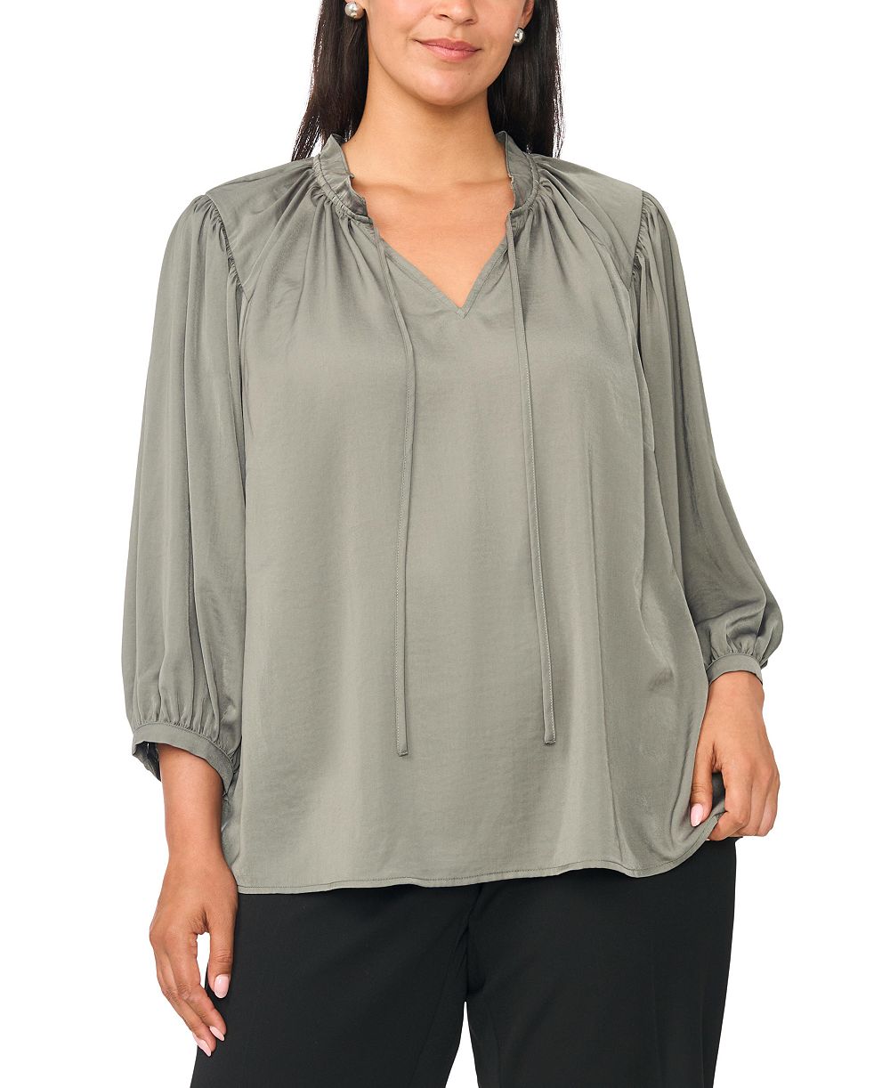 Женская блузка Vince Camuto Plus Size Raglan-Sleeve Peasant