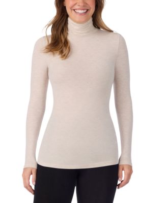 Cuddl Duds женская мягкая кофта с растяжением, длинный рукав, водолазка