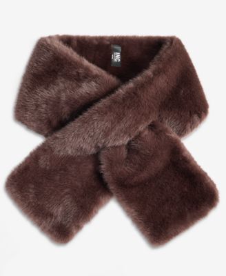 I.N.C. International Concepts Women's Faux-Fur Tipped Muffler, Macy's Exclusive