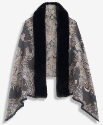 I.N.C. International Concepts Women's Brocade Floral Wrap Scarf, Macy's Exclusive