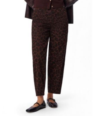 Whistles Women's Leopard Print Barrel Jean