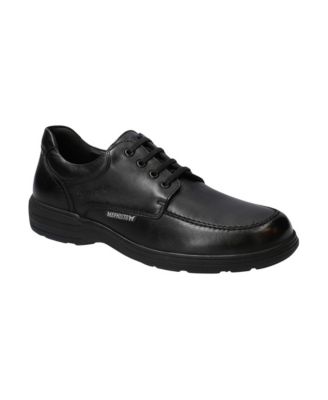 Black full-grain leather.