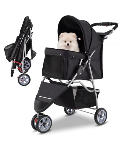 COZITO 3 Wheel Pet Stroller for Small Dogs and Cats up to 33 lbs