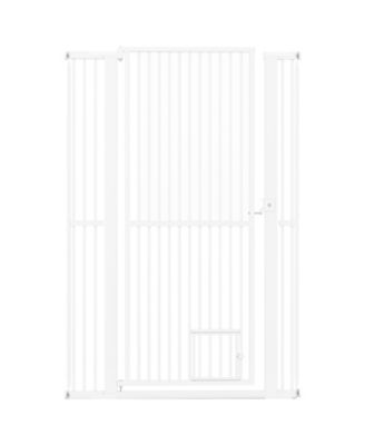 COZITO 59 in Extra Tall Pet Gate Heavy-Duty Metal Cat Gate with Wide Opening