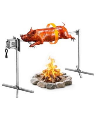 Электрический гриль COZITO Electric Rotisserie Grill Kit, AC120V, 8 уровней высоты, вместимость 132 lb