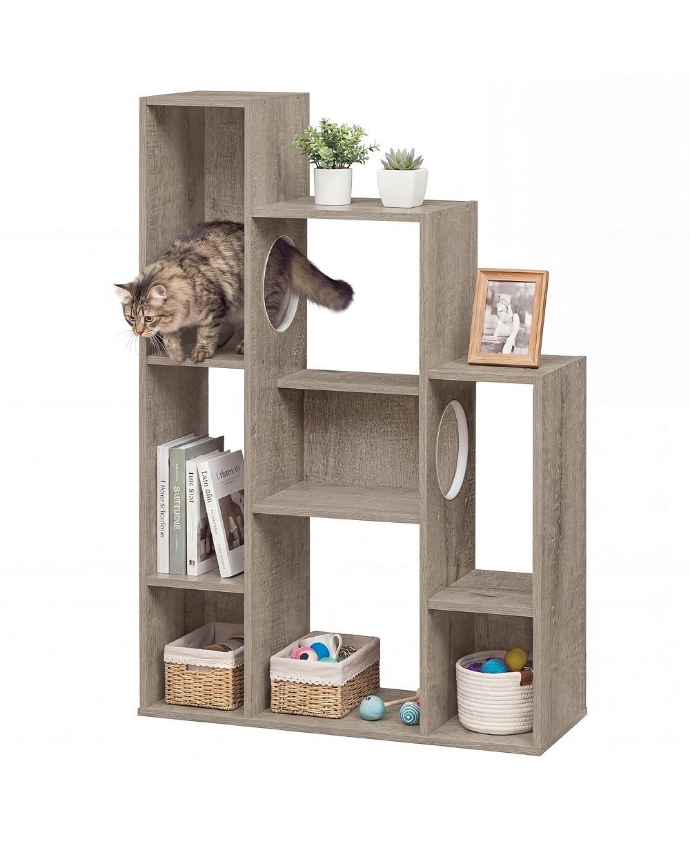 Современный книжный шкаф-игровой COZITO Cat Tree с 8 секциями хранения