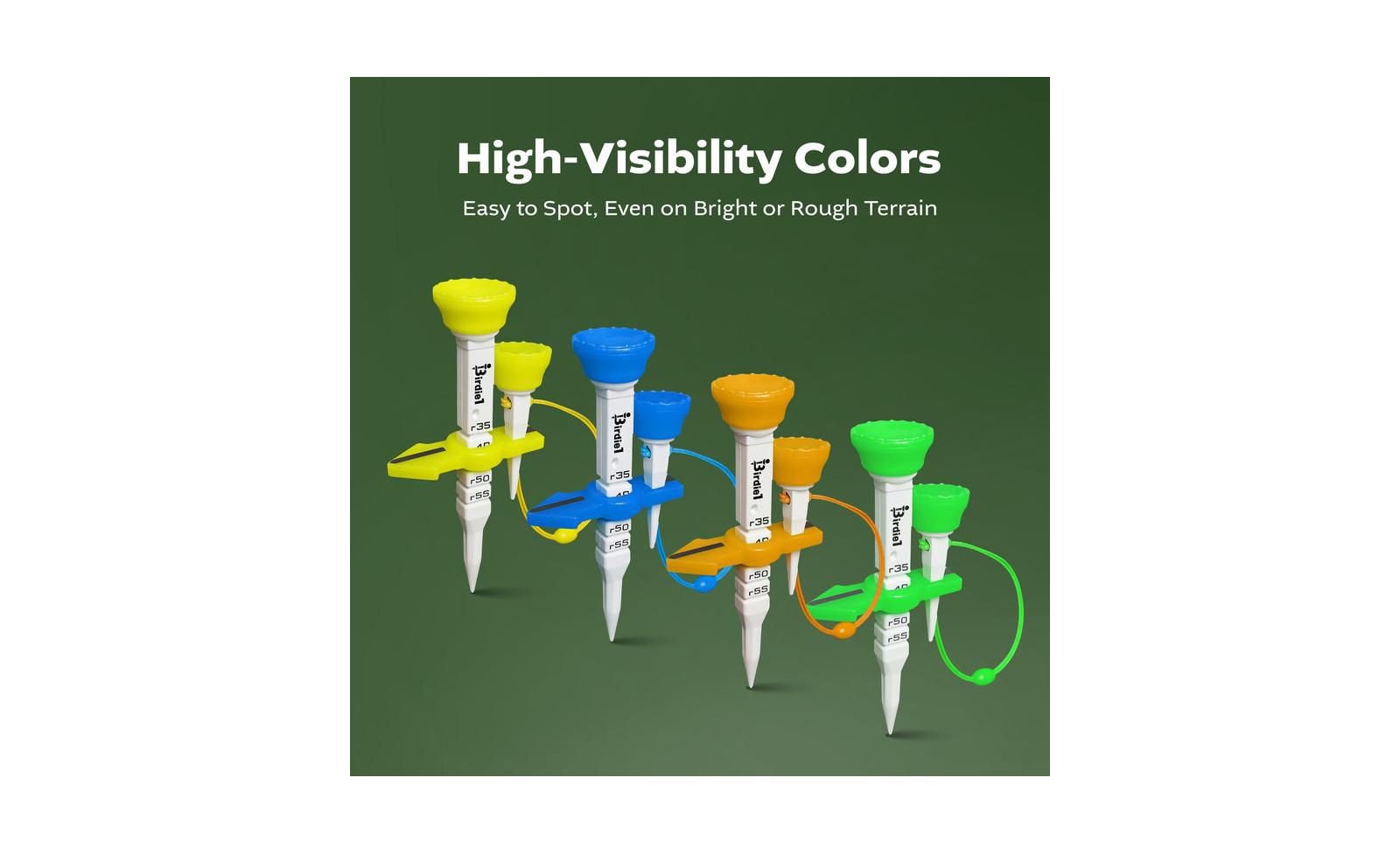 Birdie1 Smart Golf Tees (Длинные + Короткие), 4 штуки, подарочный набор