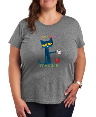 Футболка Hybrid Apparel Plus Size Pete the Cat Pre-K Teacher Graphic