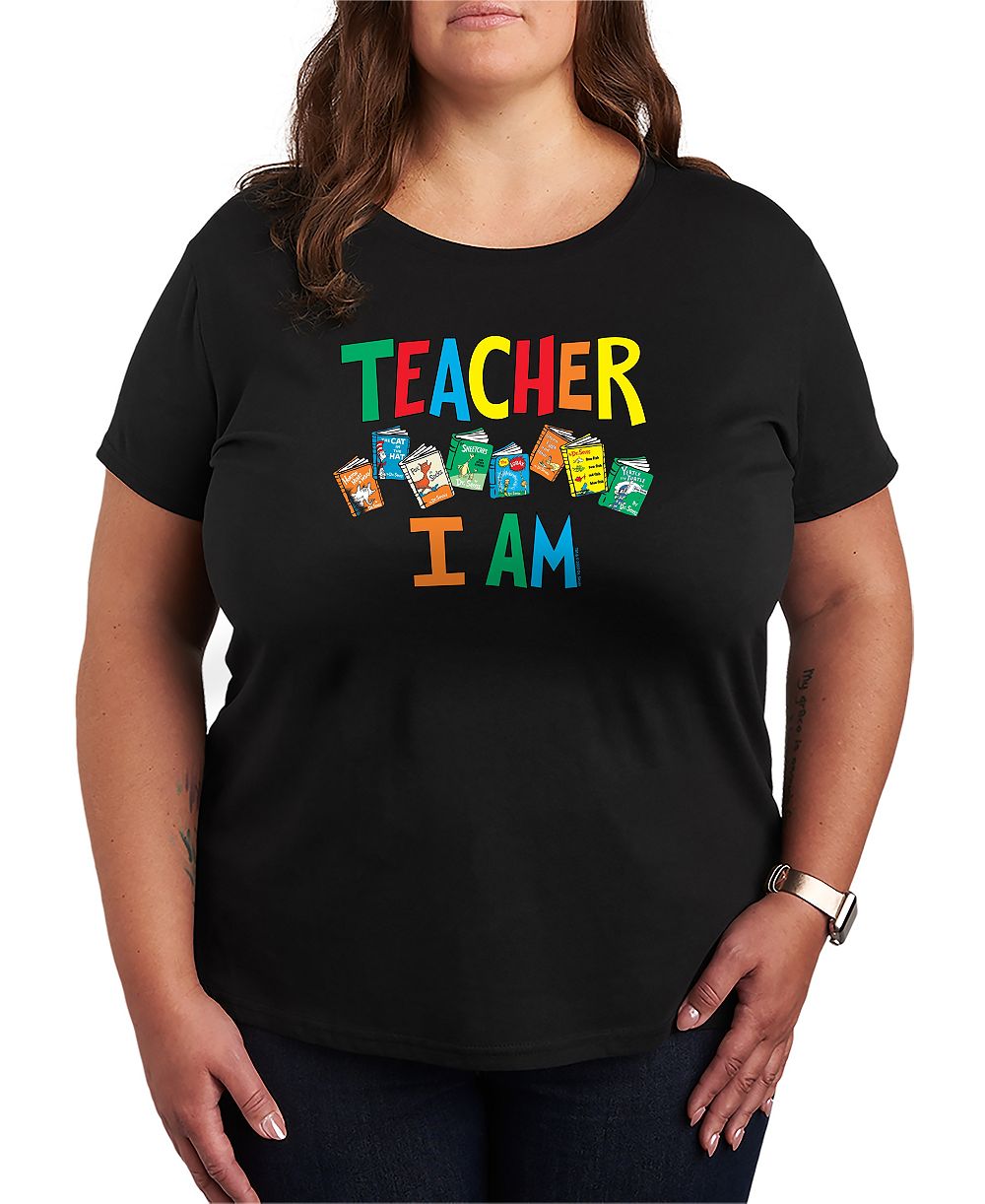 Hybrid Apparel Plus Size Dr. Seuss Teacher I Am Graphic T-Shirt