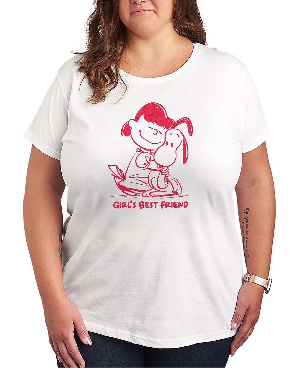 Детская футболка Hybrid Apparel Plus Size Peanuts с графикой Lucy Snoopy Best Friend