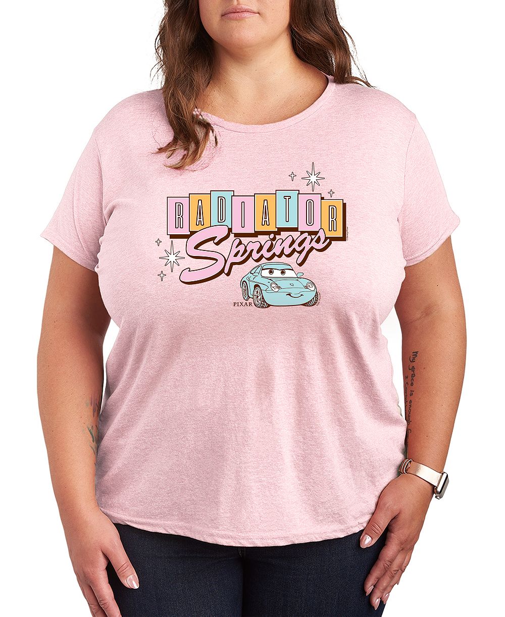 Hybrid Apparel Plus Size Cars Radiator Springs Graphic T-Shirt