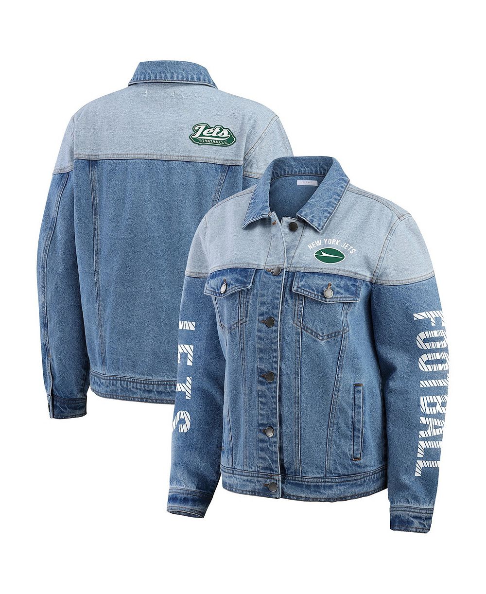 Женская джинсовая куртка WEAR by Erin Andrews New York Jets Full-Button
