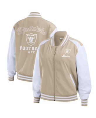 WEAR by Erin Andrews Женский бомбер Las Vegas Raiders Tonal Full-Zip
