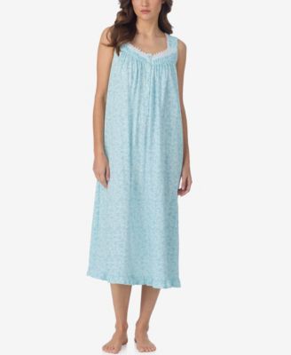 Eileen West Women's Sleeveless Cotton Jersey Knit Long Nightgown