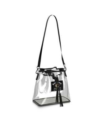 WEAR by Erin Andrews прозрачная сумка-ведро Boston Bruins Clear Stadium Bucket Purse