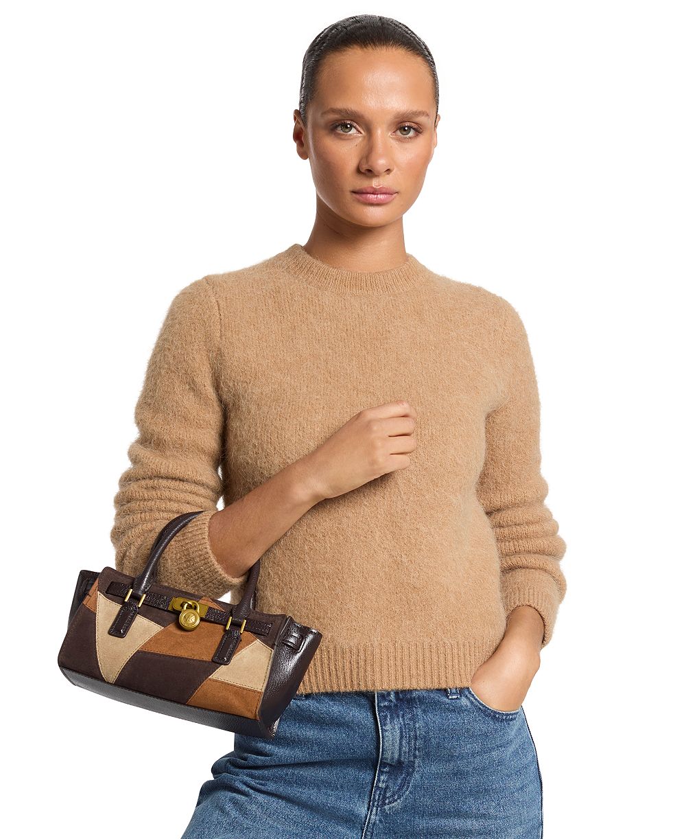 Michael Kors Women's Brushed-Alpaca Crewneck Long-Sleeve Sweater, Macy's Exclusive