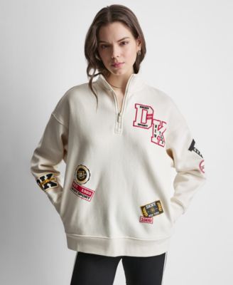 DKNY Sport Женский свитшот с молнией Campus Patch