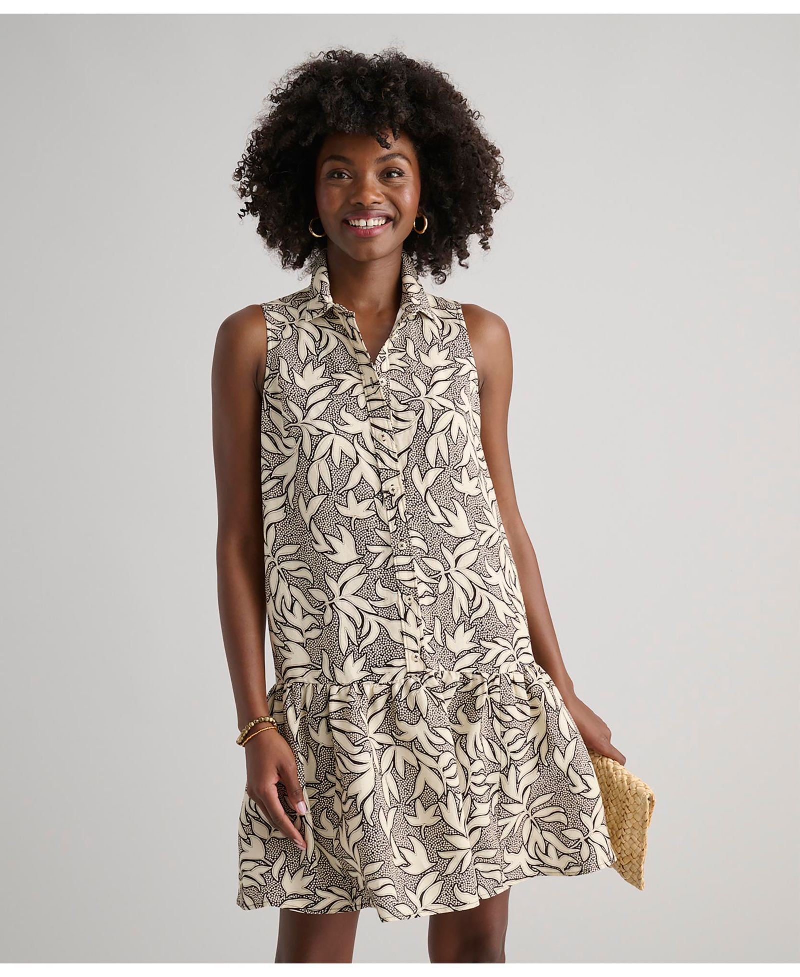 UNTUCKit Women's Linen Blend Sleeveless Amara Dress