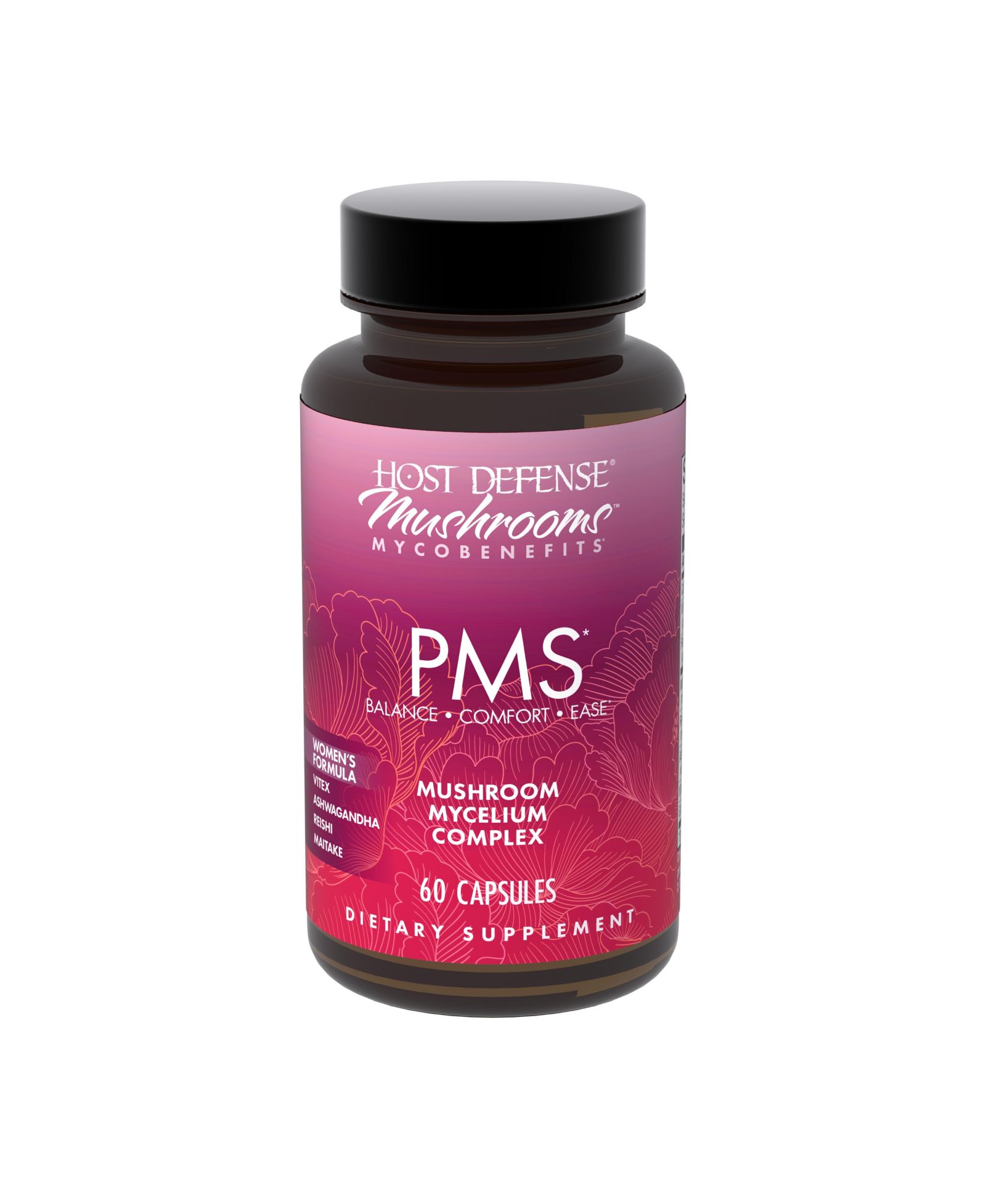 Капсулы Host Defense MycoBenefits PMS, 60 капсул (30 порций)