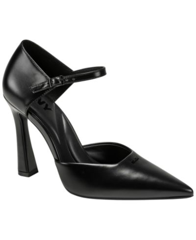 DKNY Women's Catcher Ankle Strap Pointed Toe Pumps