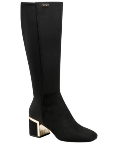 DKNY Women's Kalevi Tall Block Heel Boots